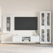 Set mobile TV con porta FLORIN 3 pcs Bianco Legno multistrato 3397944