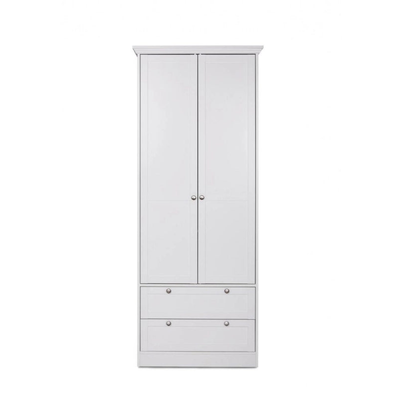Armadio Landwood14 bianco due ante e due cassetti