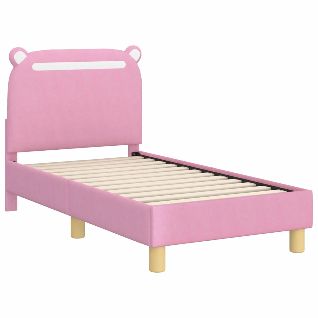 Struttura letto per bambini con testata-Giroletto per bambini Rosa 70 x 140 cm 200889