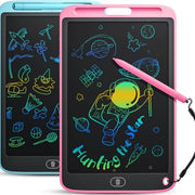 Tavolo da Disegno LCD - 10 Pollici - Tavolo da Disegno per Bambini - Portatile e Digitale - Blu/Rosso - 2 Pezzi