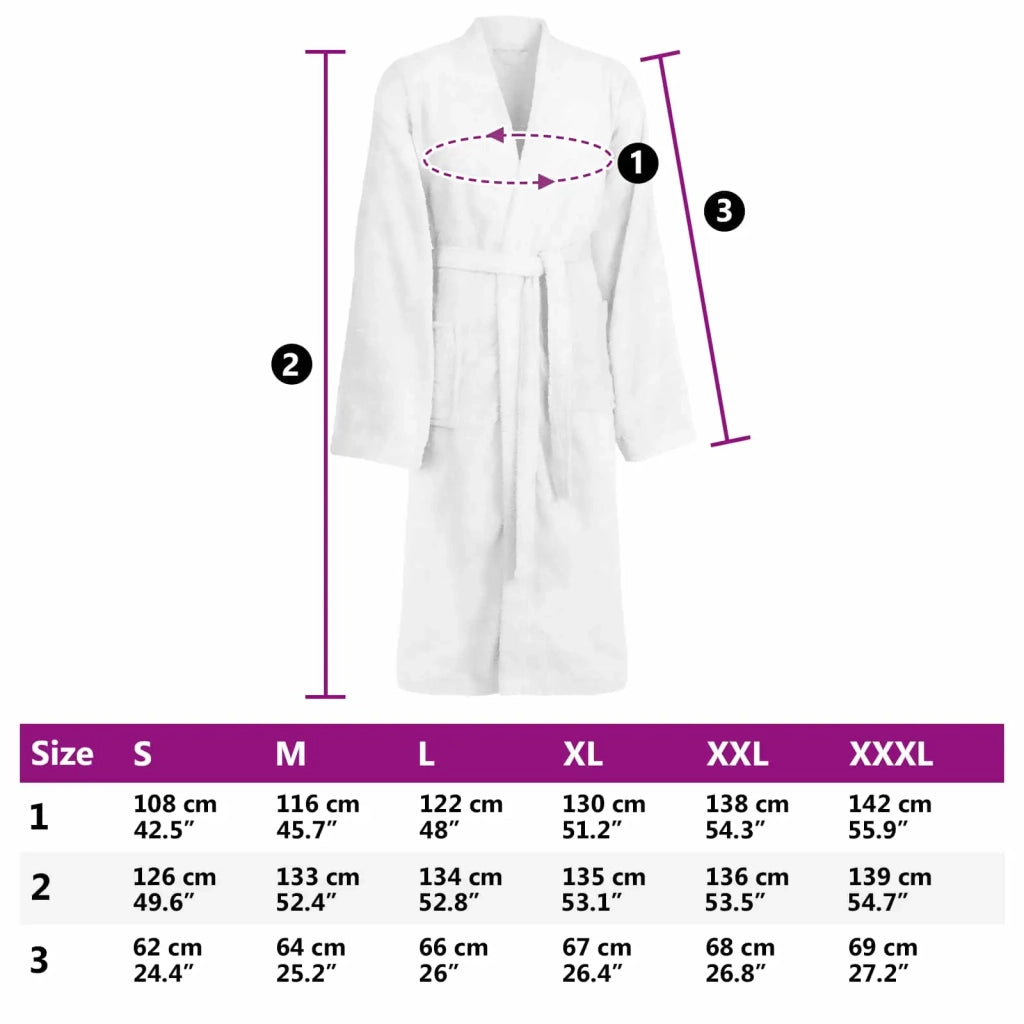 Accappatoio KINN Bianco S Cotone CFW4365066