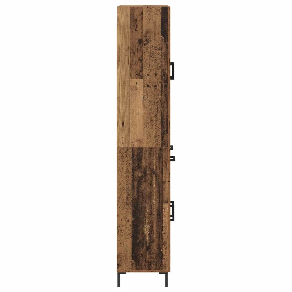 Credenza | Madia | Buffet da pranzo | Armadio da pranzo Legno vecchio 69,5 x 34 x 180 cm Legno multistrato