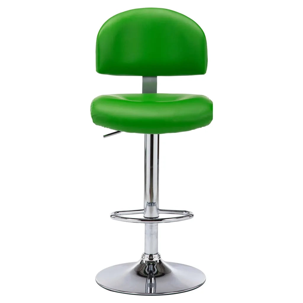 Sgabelli da Bar 2 pz Verdi in Similpelle 249665