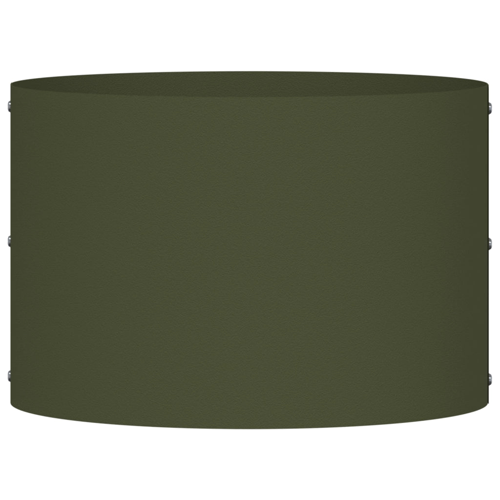 Fioriere Verde Oliva Set di 5 Verde oliva Plastica Media