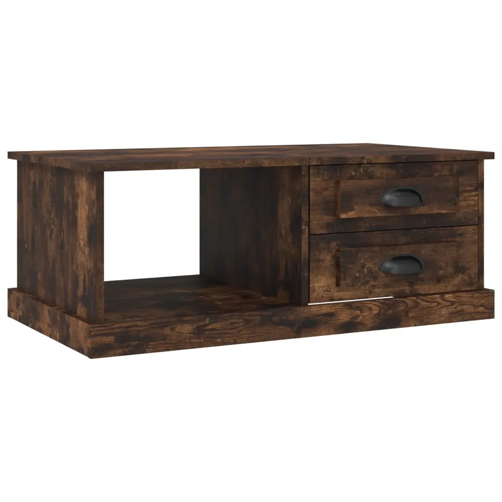 Tavolino da salotto | Tavolino da caff¨¨ | Tavolino da Soggiorno Rovere Fumo 90x50x35 cm Legno Multistrato
