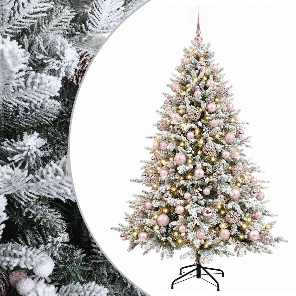 Albero di Natale artificiale con palline 180 cm 300 LED 3466678