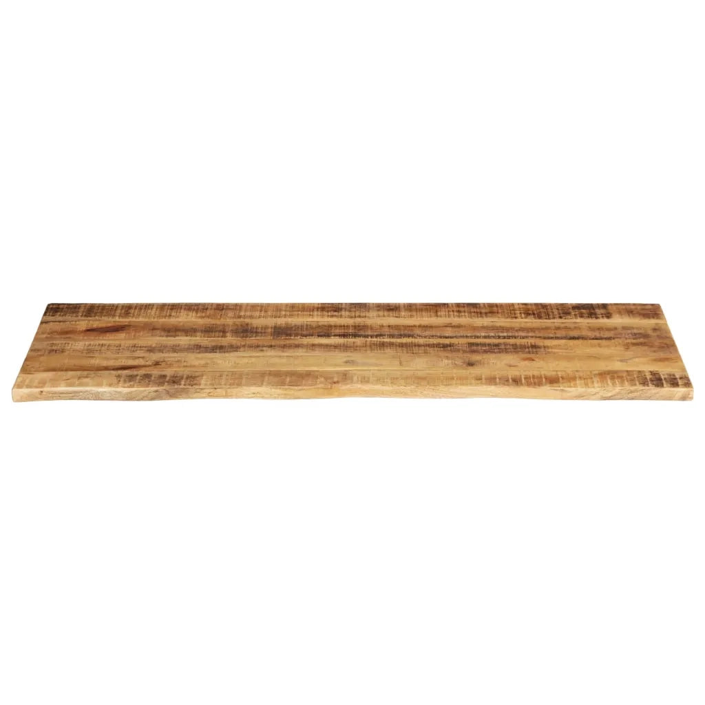 vidaXL Piano Tavolo 140x60x2,5 cm Bordi Vivi Legno di Mango Grezzo