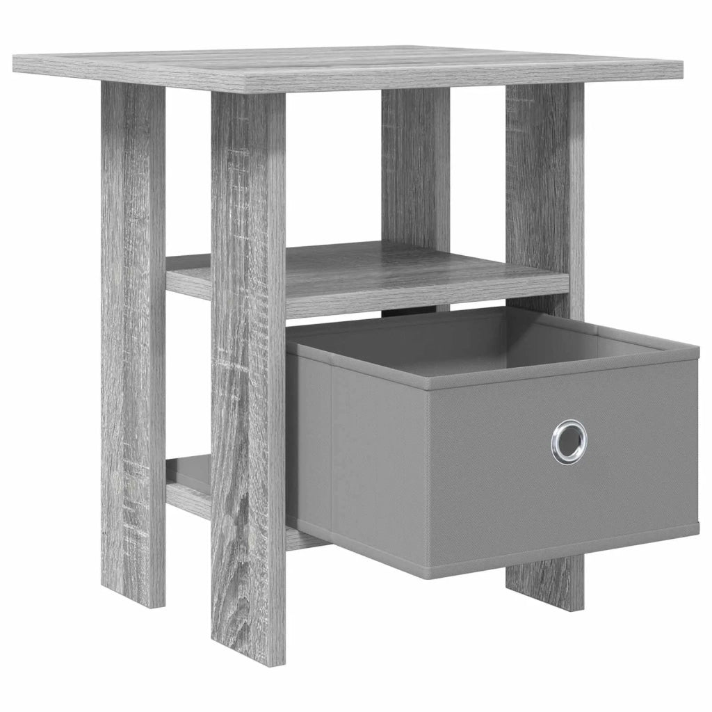 Comodino Grigio Sonoma 41 x 40 x 45 cm Legno multistrato