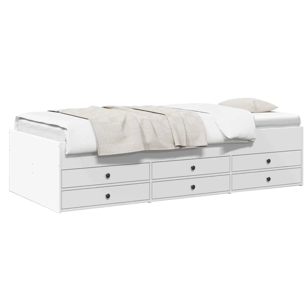 Telaio del letto con storage con cassetto Bianco 80 x 200 cm 3429645