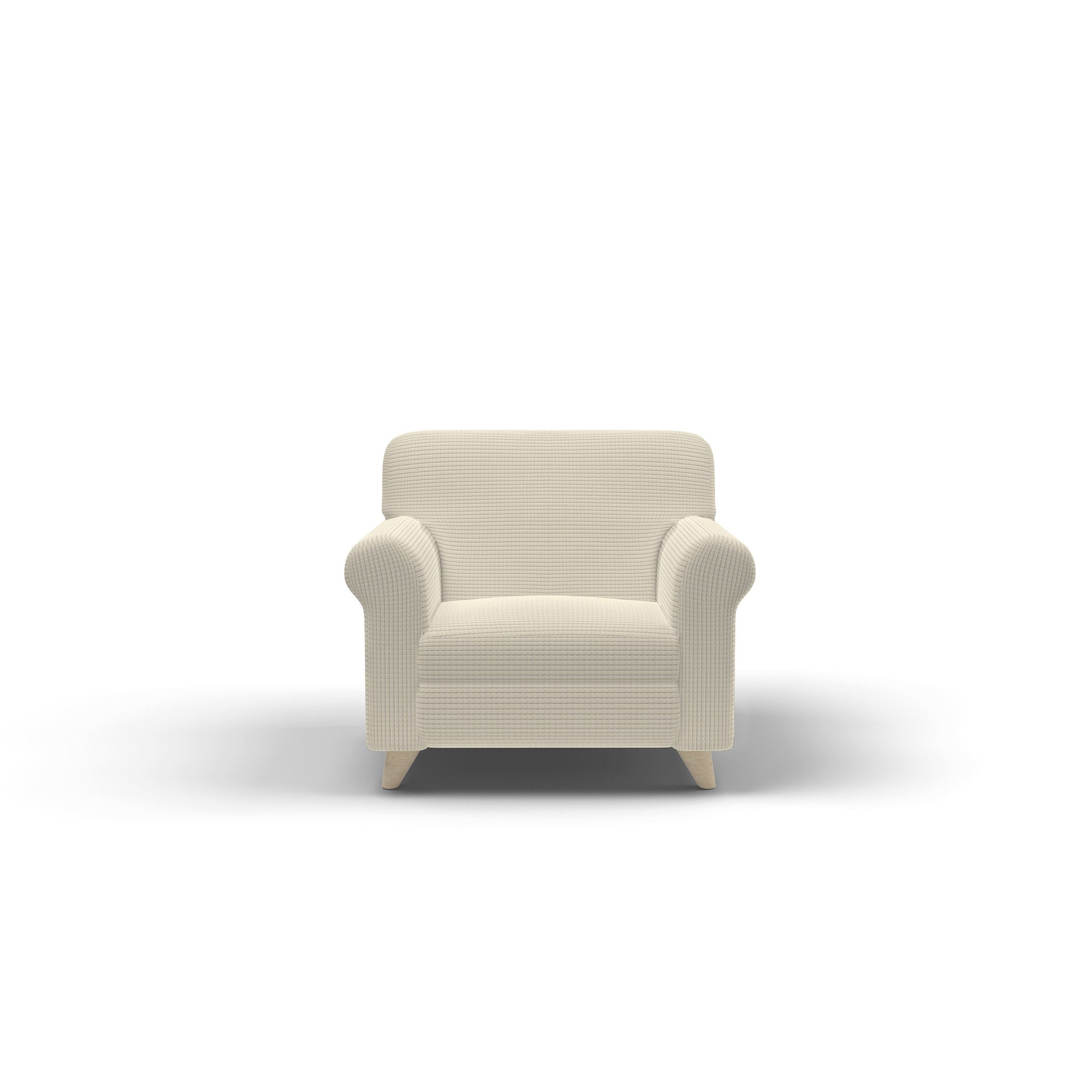 Copridivano Elasticizzato 3 Posti in Poliestere Leslie Panna