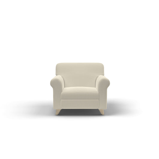 Copridivano Elasticizzato 1 Posto in Poliestere Leslie Panna