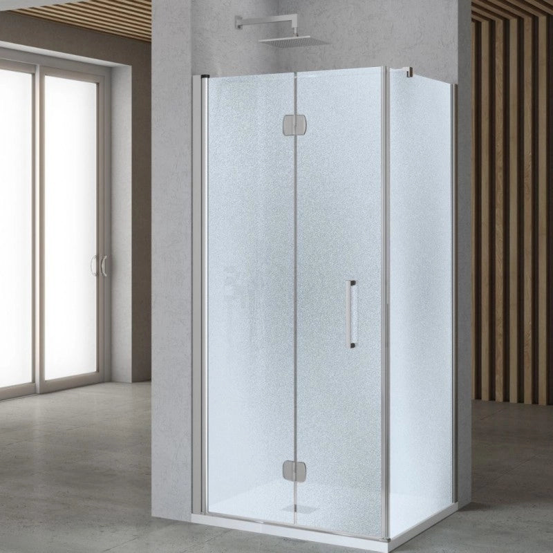 Lato fisso per porta pieghevole edera lf110t 6 millimetri chrome ix box shower *** misure 67-70xh195 cm stampato, con...