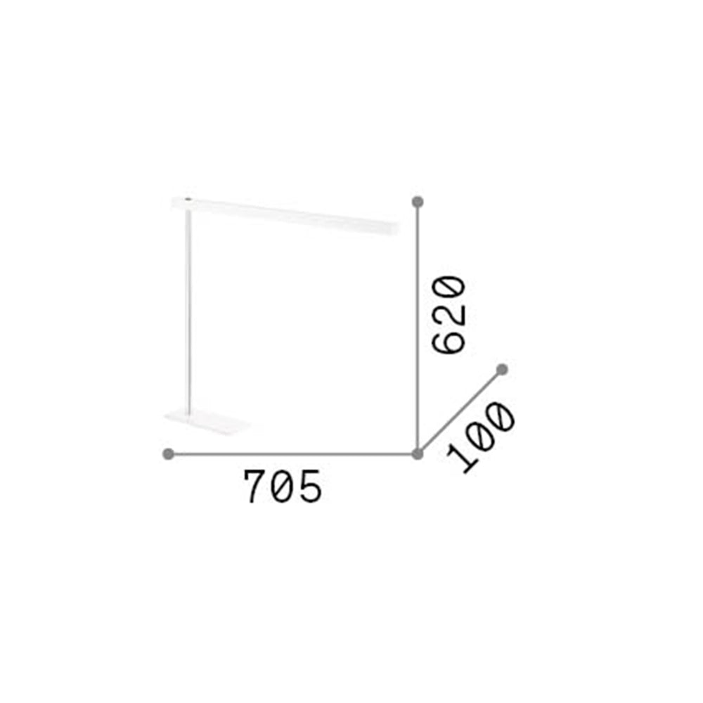 Lampada Da Scrivania Moderna Gru Metallo Nero Led 6,3W 3000K Luce Calda