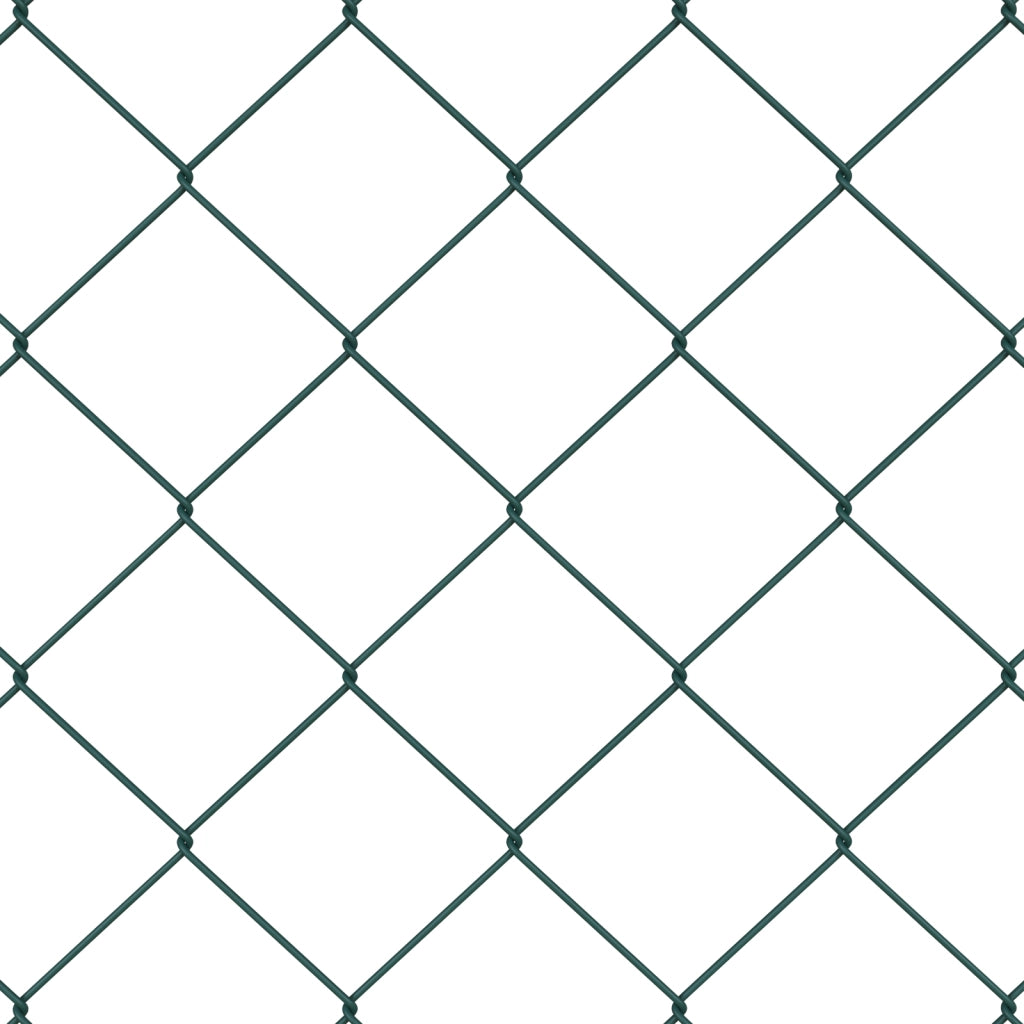 Recinzione a Maglie Set di 2 Verde Metallo 1.5 x 25 m