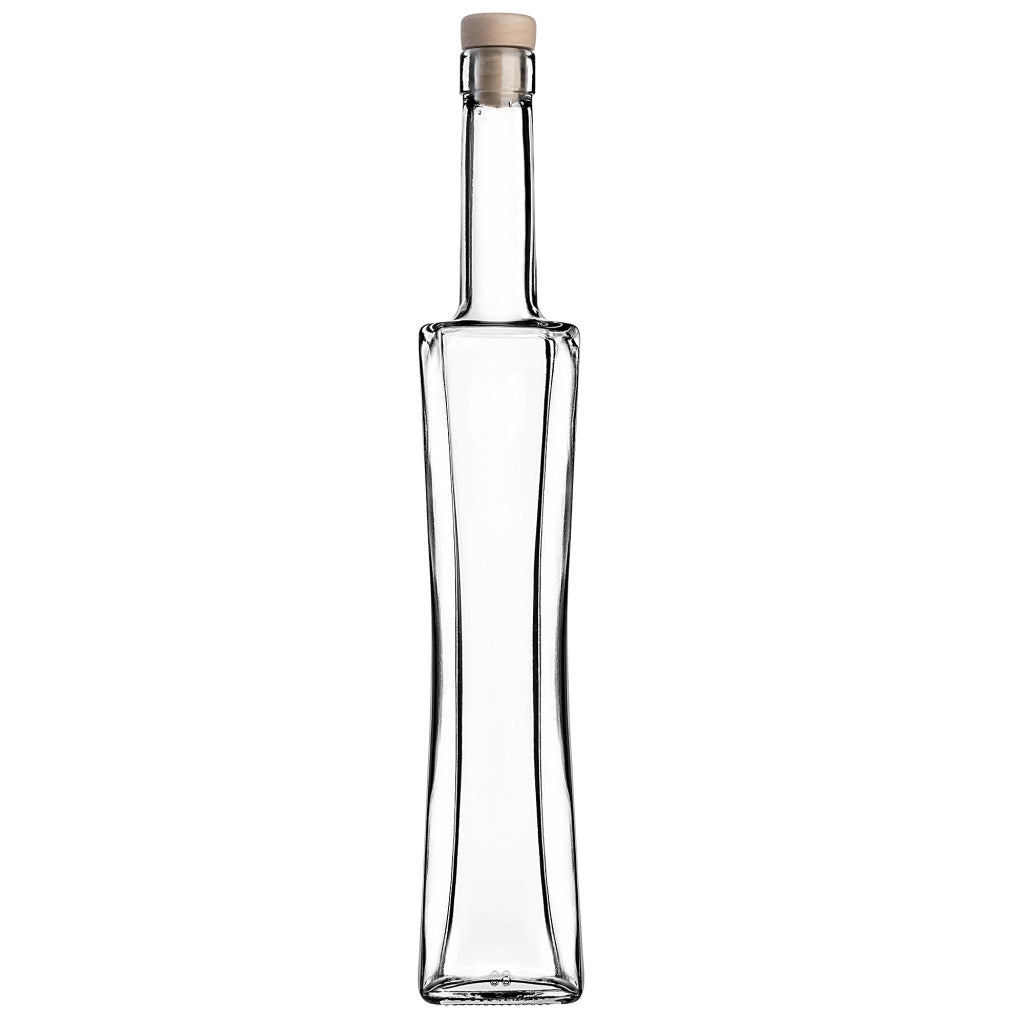 KADAX Quadra Glass Bottle 500 ml 0.5L Moonshine Liqueur Bottles 10pcs + Tap T