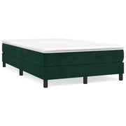 Giroletto a Molle con Materasso Verde Scuro 120x190 cm Velluto