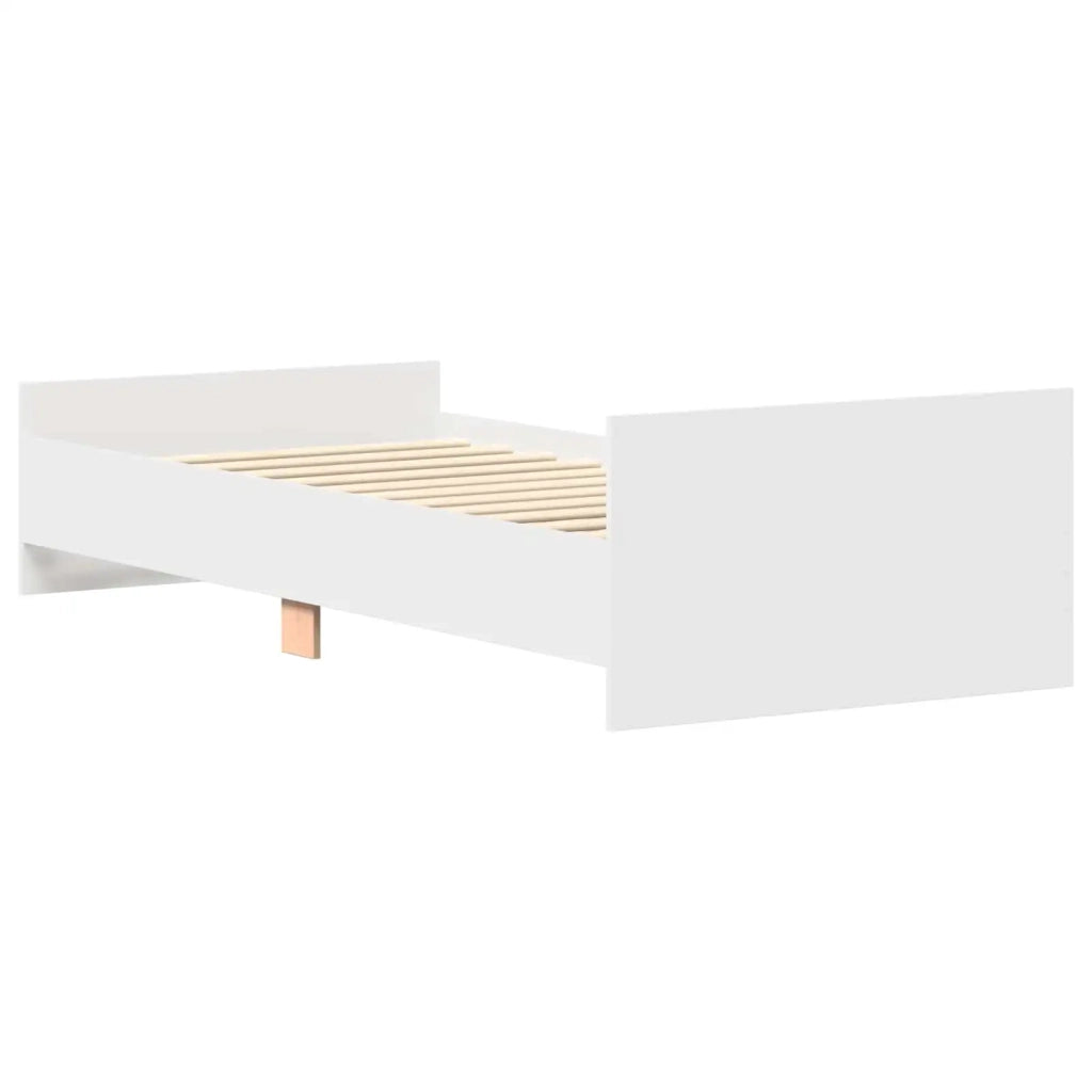 Struttura letto con testata Bianco 80 x 200 cm