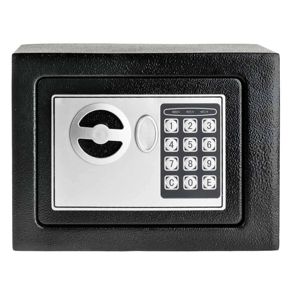 Trade Shop - Cassaforte Digitale In Acciaio Con Tastierino E Chiave Per L'apertura Manuale -