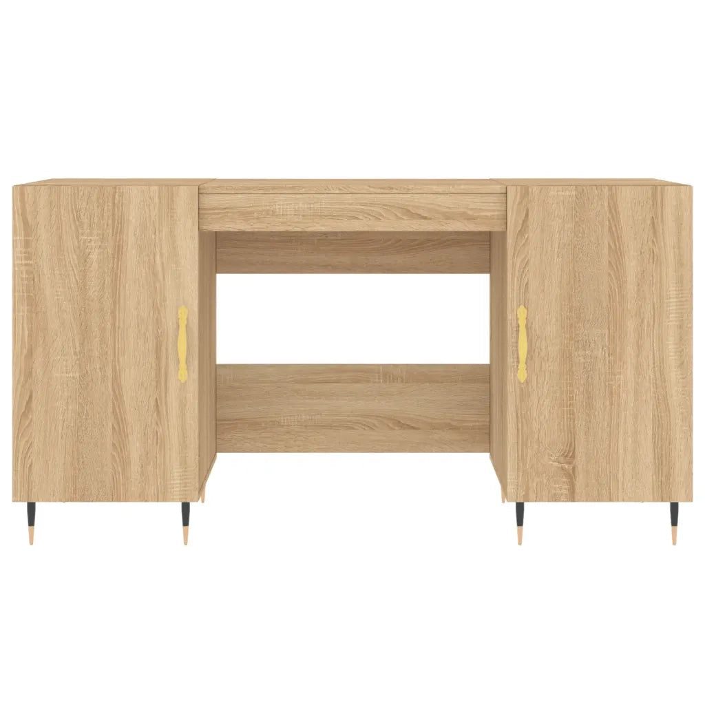vidaXL Scrivania Rovere Sonoma 140x50x75 cm in Legno Multistrato