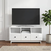 Mobile TV Bianco Lucido 102 x 34,5 x 50 cm Legno ingegnerizzato 893989