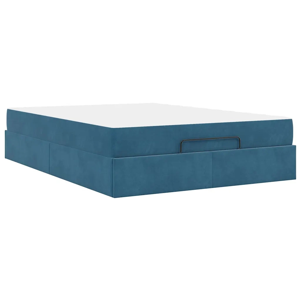 vidaXL Struttura del letto Blu 160 x 200 cm Velluto