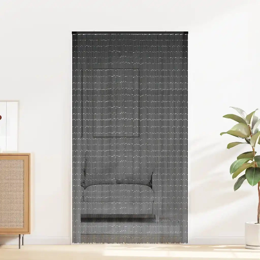 Tenda Antimosche per Porte Grigio Scuro 120x220 cm Bamb¨´ CFW5085760