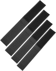Set di 4 patch di fissaggio cavi per zaini tattici - Accessori per zaini outdoor - Nero - Unico modello