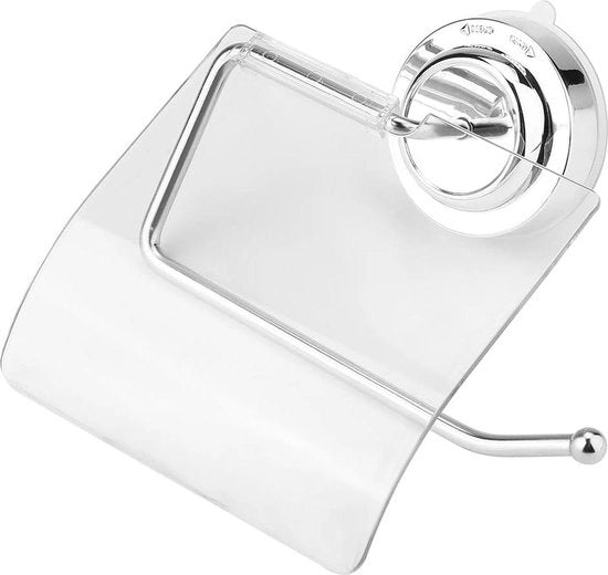 Supporto per carta igienica - RVS - Fissaggio a parete impermeabile - Attacco a gancio - Accessori per la toilette .