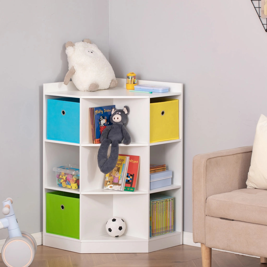 Cassettiera per Bambini con 3 Cassetti ¨C zephmum ¨C Bianco MDF 60x40x?