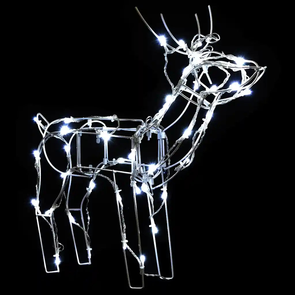 Decorazioni di Natale a Forma di Renne 3 pz 229 LED-Luci decorative natalizie 790575