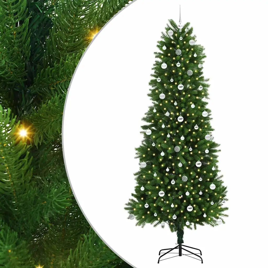 Albero di Natale con 300 LED con supporto Verde 240 cm PE 3396354