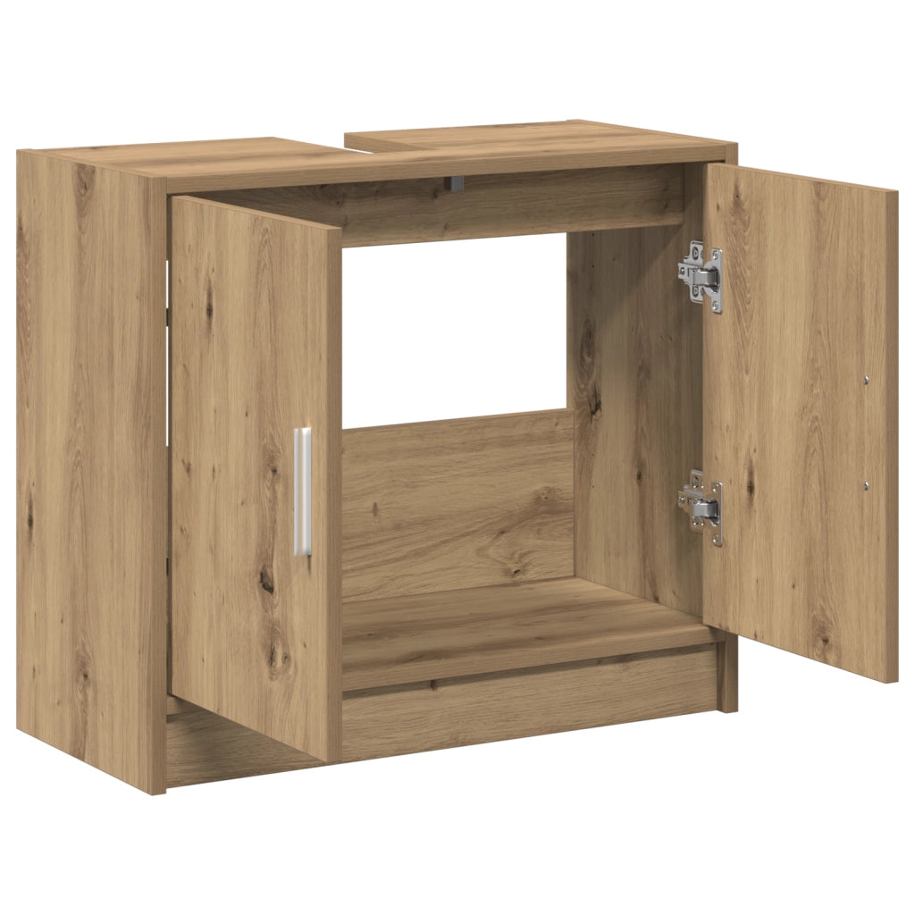 Mobile lavabo Rovere artigianale 63x29x55 cm Legno ingegnerizzato