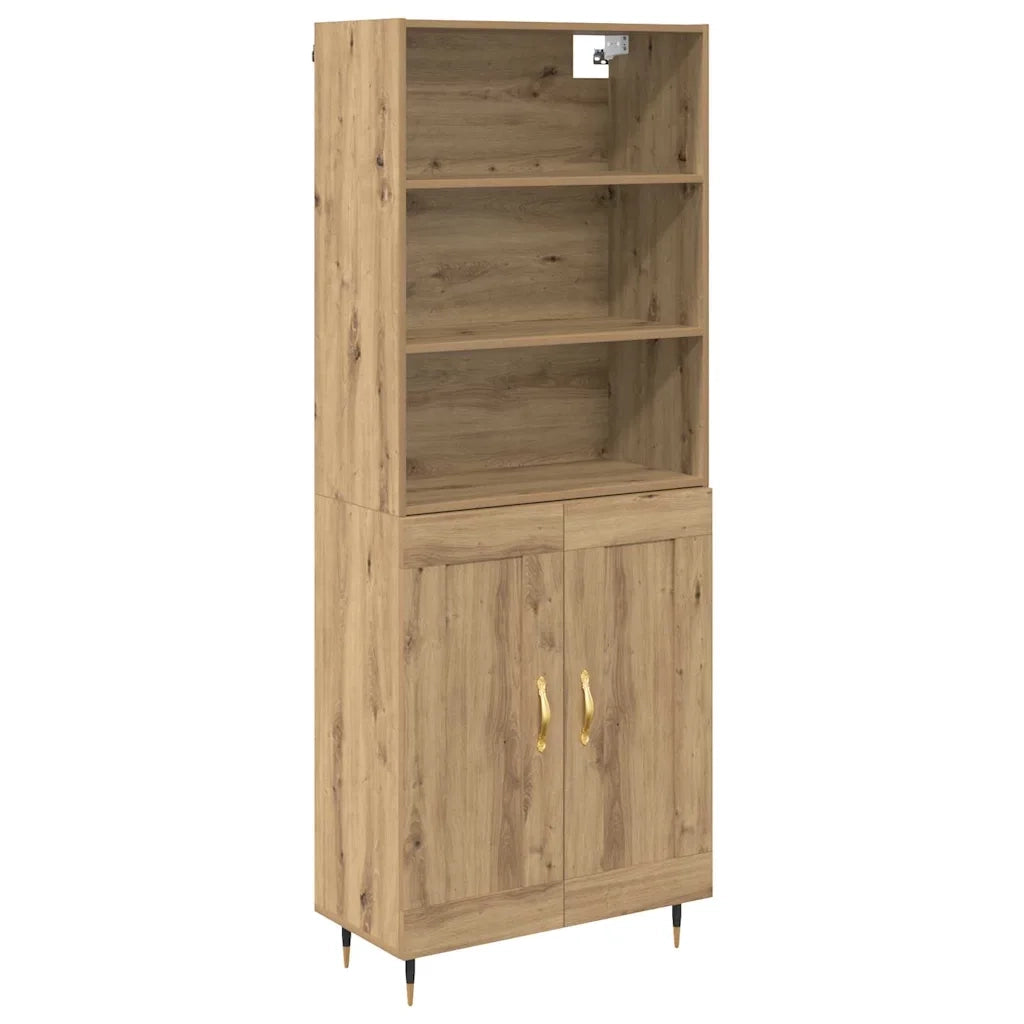 Credenza-Buffet-Armadio da cucina Rovere artigianale 69,5 x 34 x 180 cm 473010
