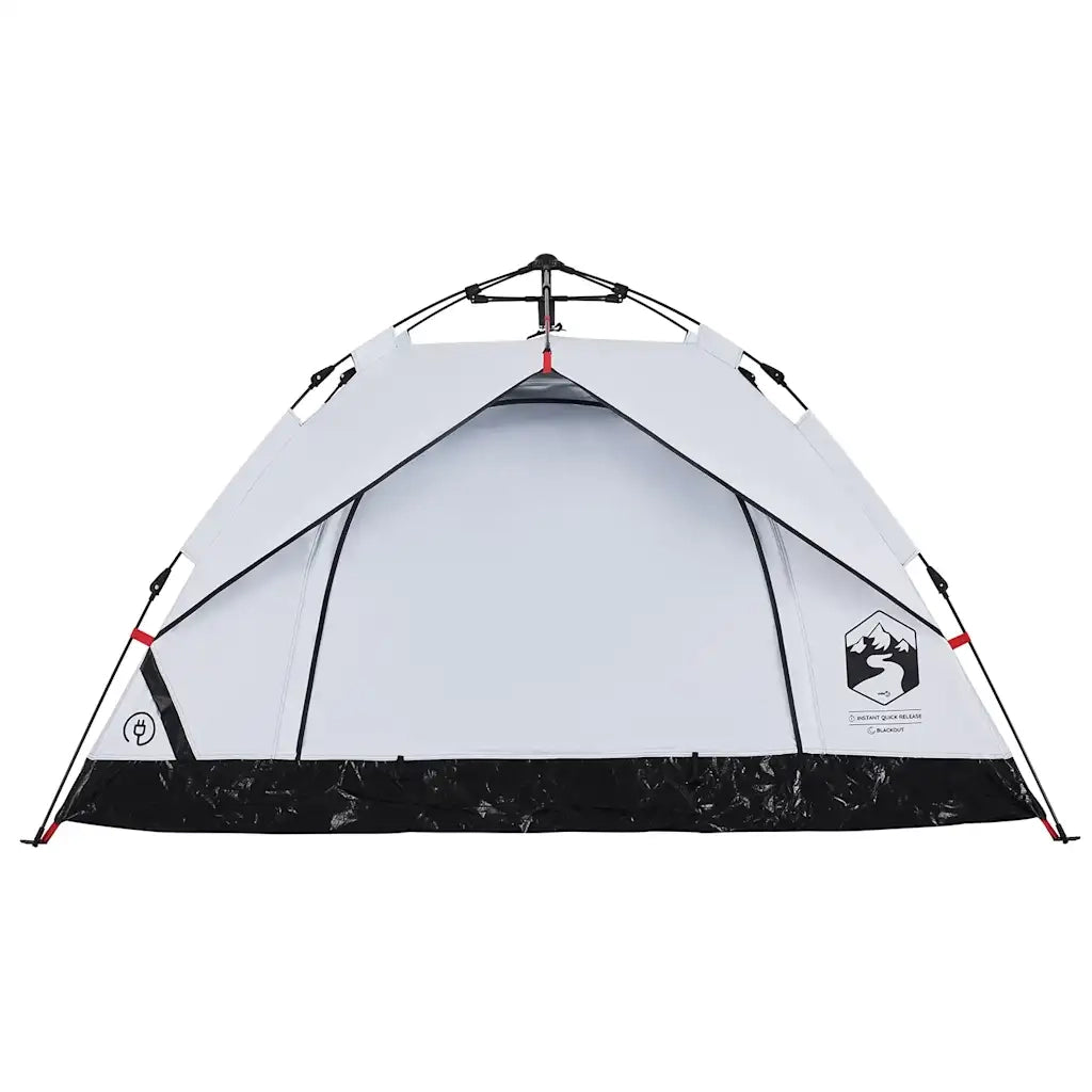 Tenda 2 Persone Bianca in Tessuto Oscurante a Rilascio Rapido