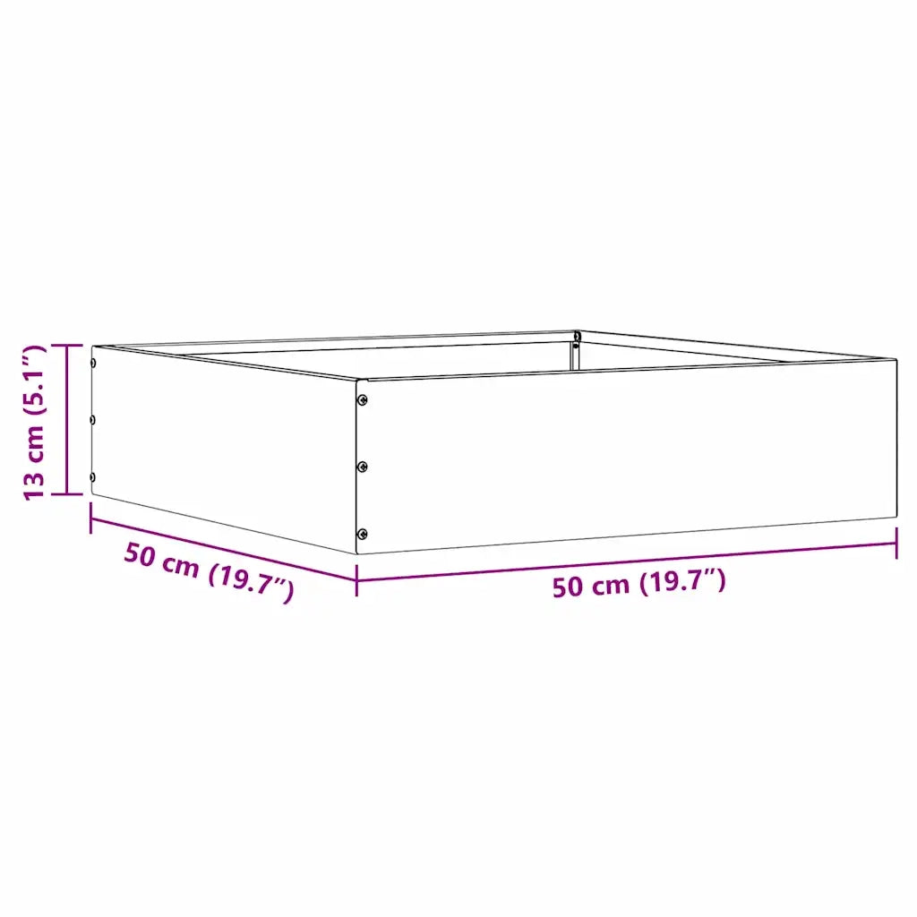 Bordura per Prato Argento 50 x 50 x 13 cm Acciaio inossidabile CFW2032794