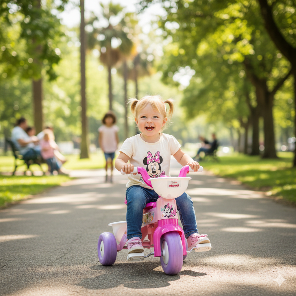 Triciclo per Bambini 55x42x47 cm con Pedali Disney Minnie