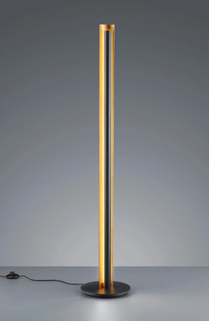 Lampada da terra LED Texel nera/oro 15W 1450lm Trio