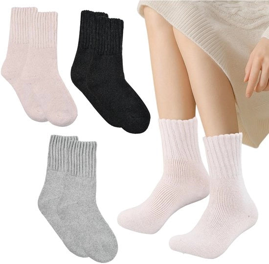 3 paia di calze da donna moda, qualità termica premium morbida, spessa, comoda e respirante, calze da donna base, adatte allo sport, tempo libero e feste, misura 37-42
