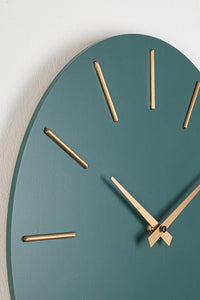 Orologio da Parete  Ø40x5 cm in Legno TimeLine Verde