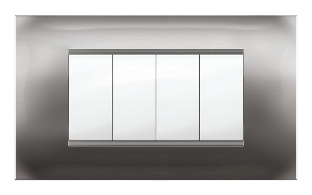 PLACCA MIVIDA PLANA ALLUMINIO NOTTE 4P- 1,0 pz