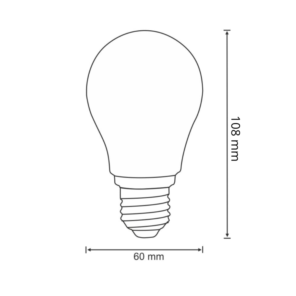 Lampadina LED Filamento A60 E27 806lm 4000K Polux