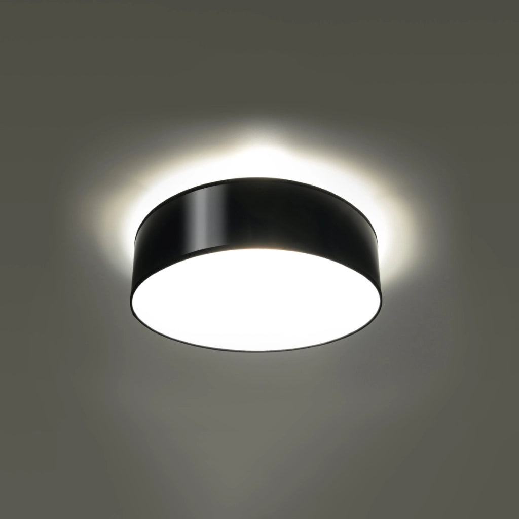 ARENA Lampada da soffitto di design arancione spagnolo Nero 35x35x11 cm 2x15W LED