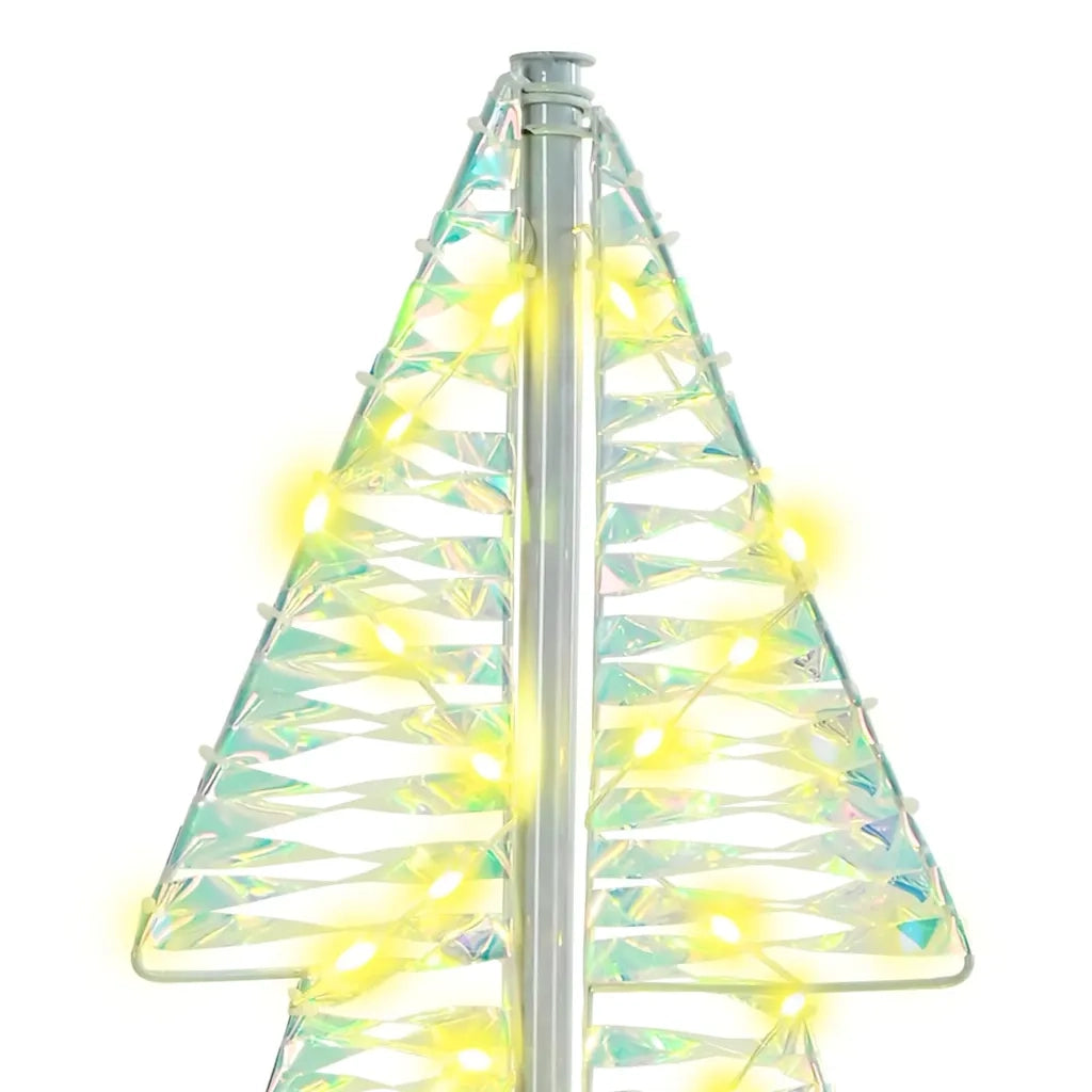 Albero di Natale con 100 LED Bianco caldo 120 cm PET