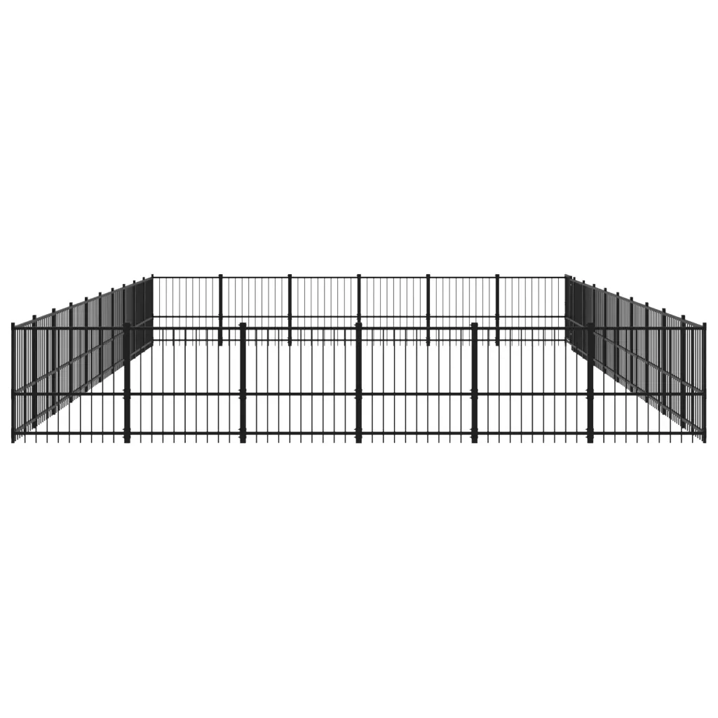 Gabbia per Cani da Esterno in Acciaio 56,45 mÂ²