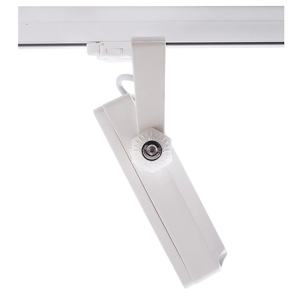 Faretto track per binario trifase LED 30W bianco luce con staffa orientabile illuminazione vetrina sala espositiva ufficio 230V 3000K