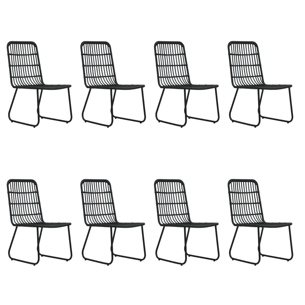Set da Pranzo da Giardino 9 pz in Polyrattan e Vetro cod mxl 41553