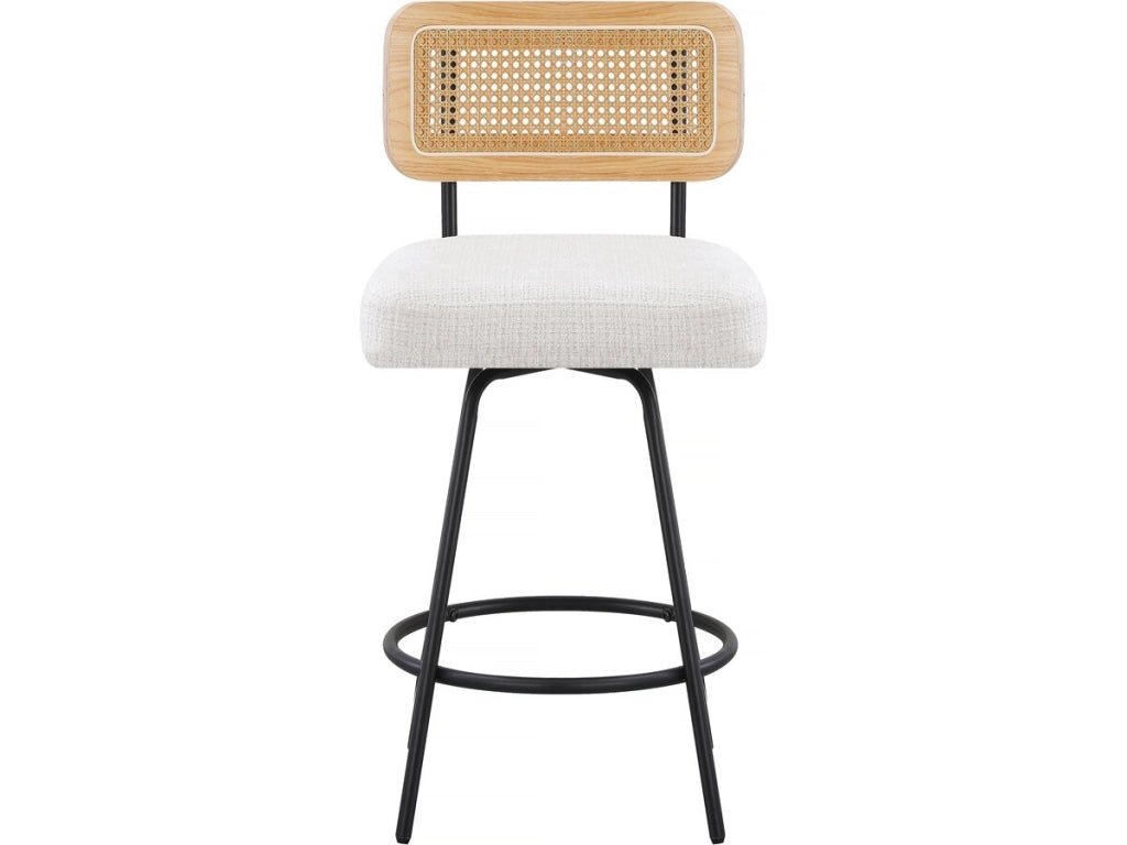 Set di 2 seggioloni in tessuto "Wilfried" - 51 x 44 x 95 cm - Beige