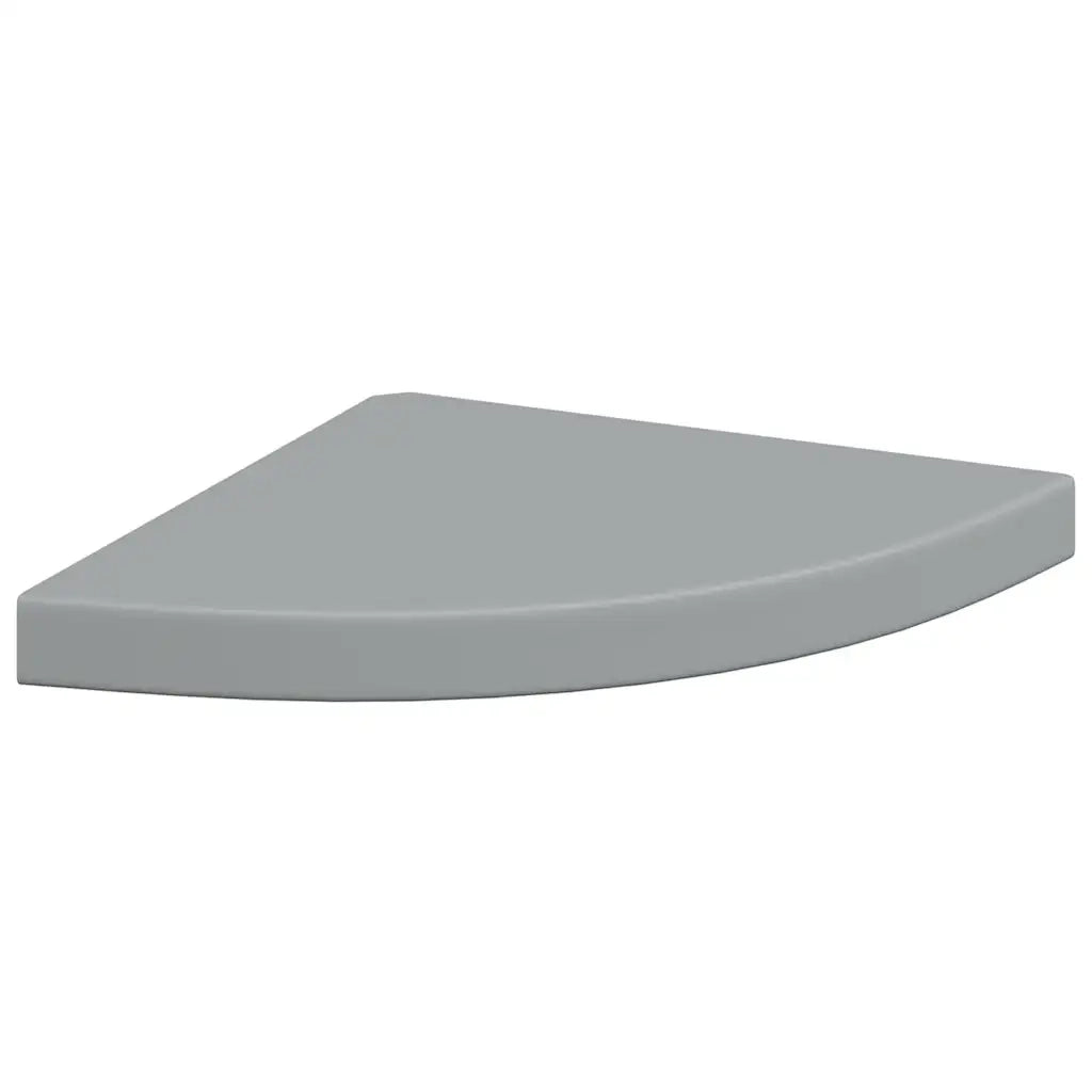 Scaffali Angolari a Parete 4 pz Grigi 35x35x3,8 cm in MDF 323924