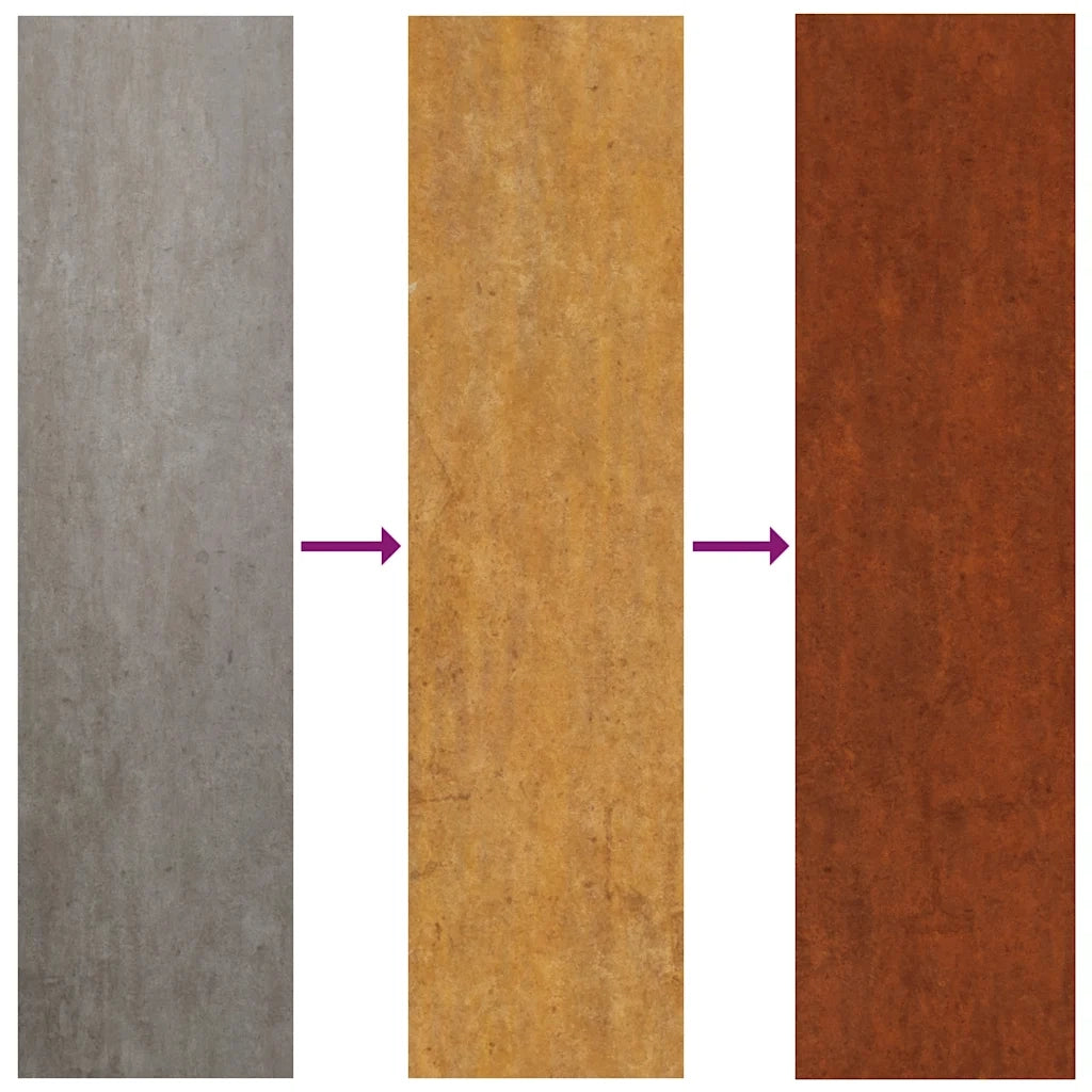 Decorazione Muro da Giardino 105x55 cm Bamb¨´ in Acciaio Corten CFW3807587