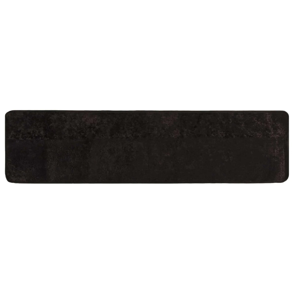 Runner Tappeto MARSA Antracite 50 x 250 cm Poliestere e PVC